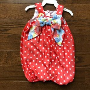 Baby Jumper Floral and Polka Dot Romper